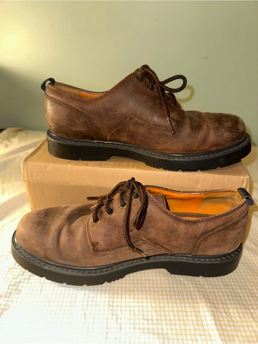 Timberland Men's Brown Leather Lace-Up Derby Shoes